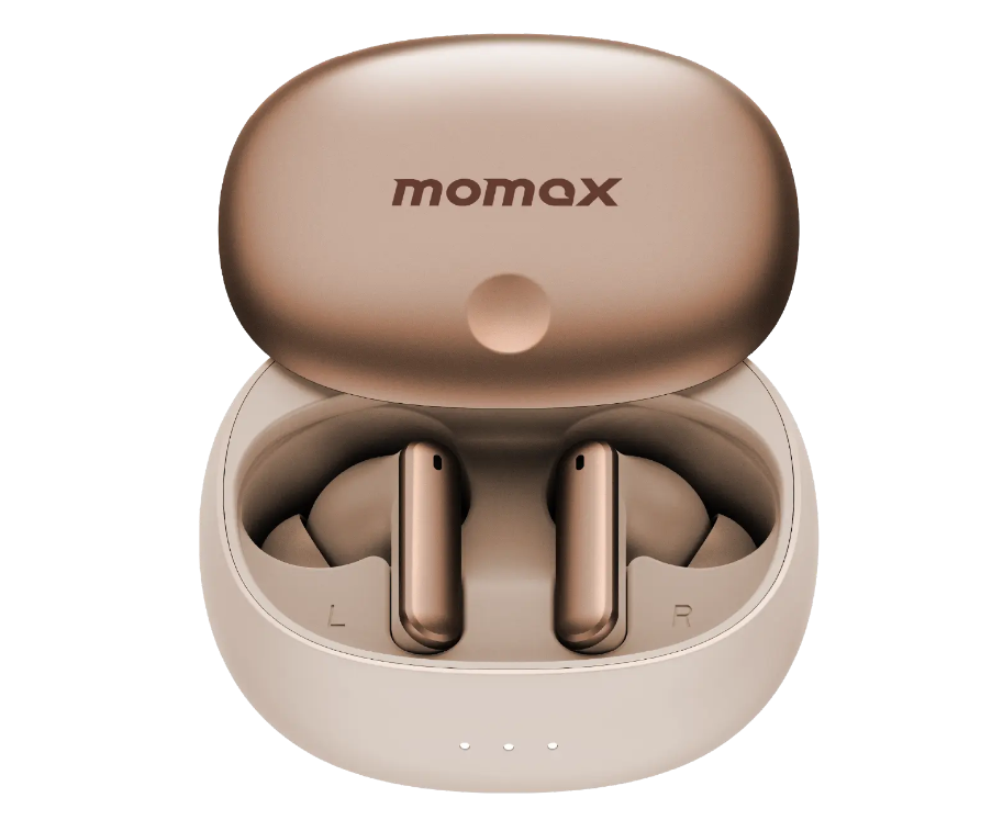 Наушники MOMAX BT13 L2 1 Vibe Lite True Wireless noise cancelling Earbuds Desert Gold