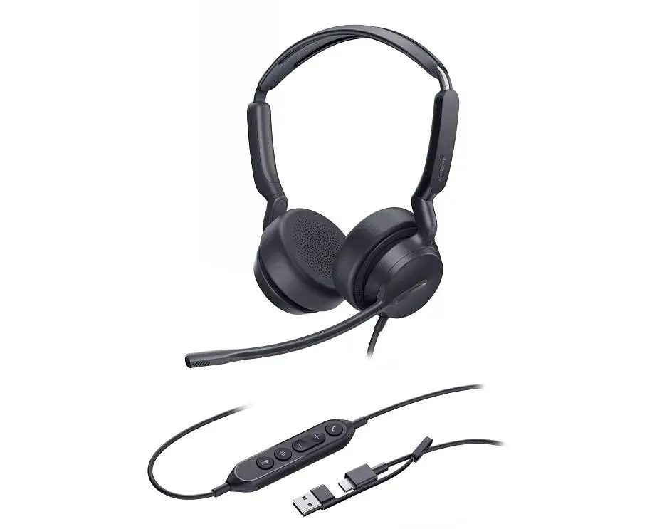 Наушники Yealink UH42 SE черный накладные USB оголовье