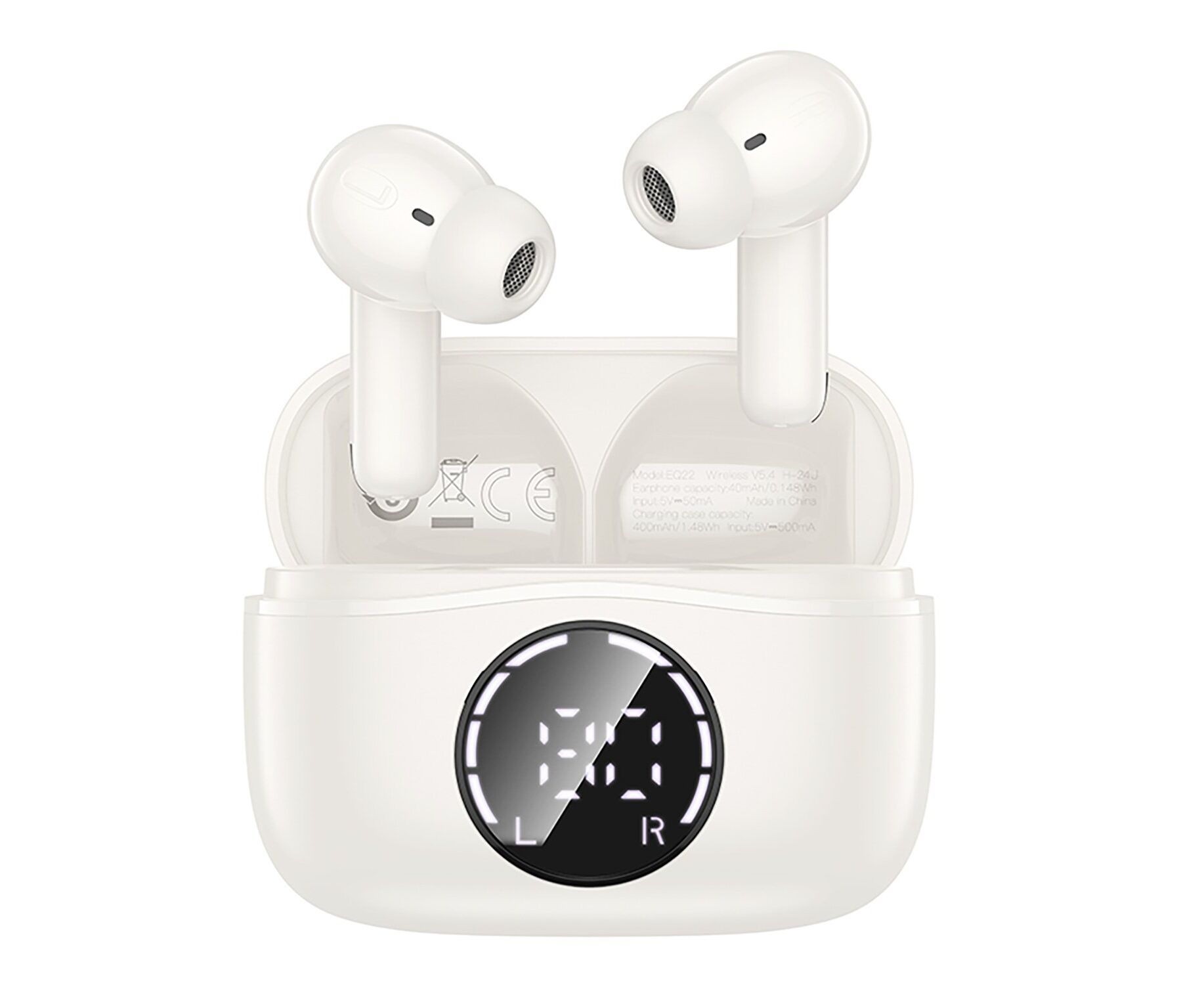 Беспроводные Bluetooth-наушники Hoco TWS EQ22 ANC+ENC (white) (243046)