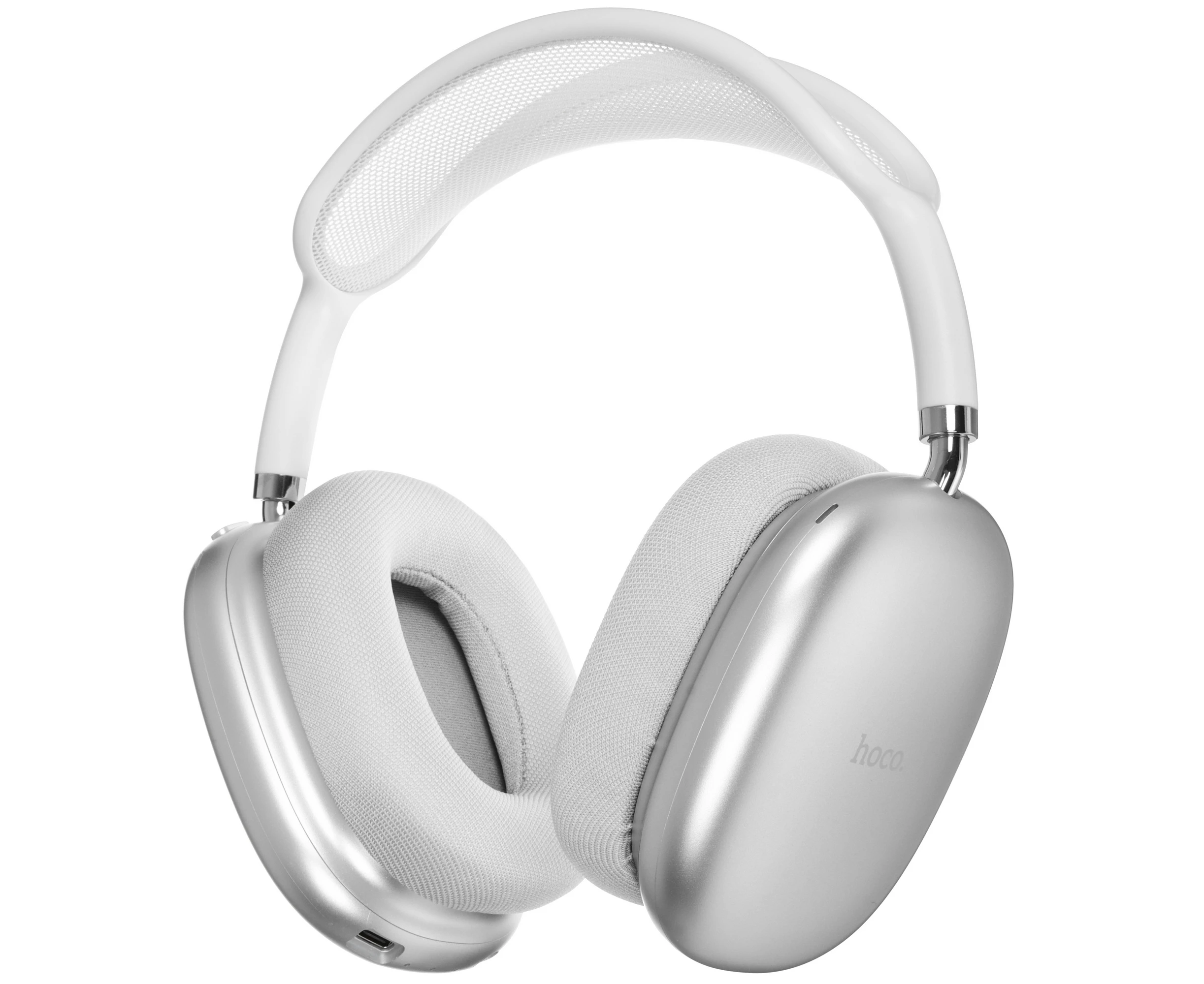 Наушники полноразмерные HOCO W55 Plus, Pleasing, Bluetooth, серебряный