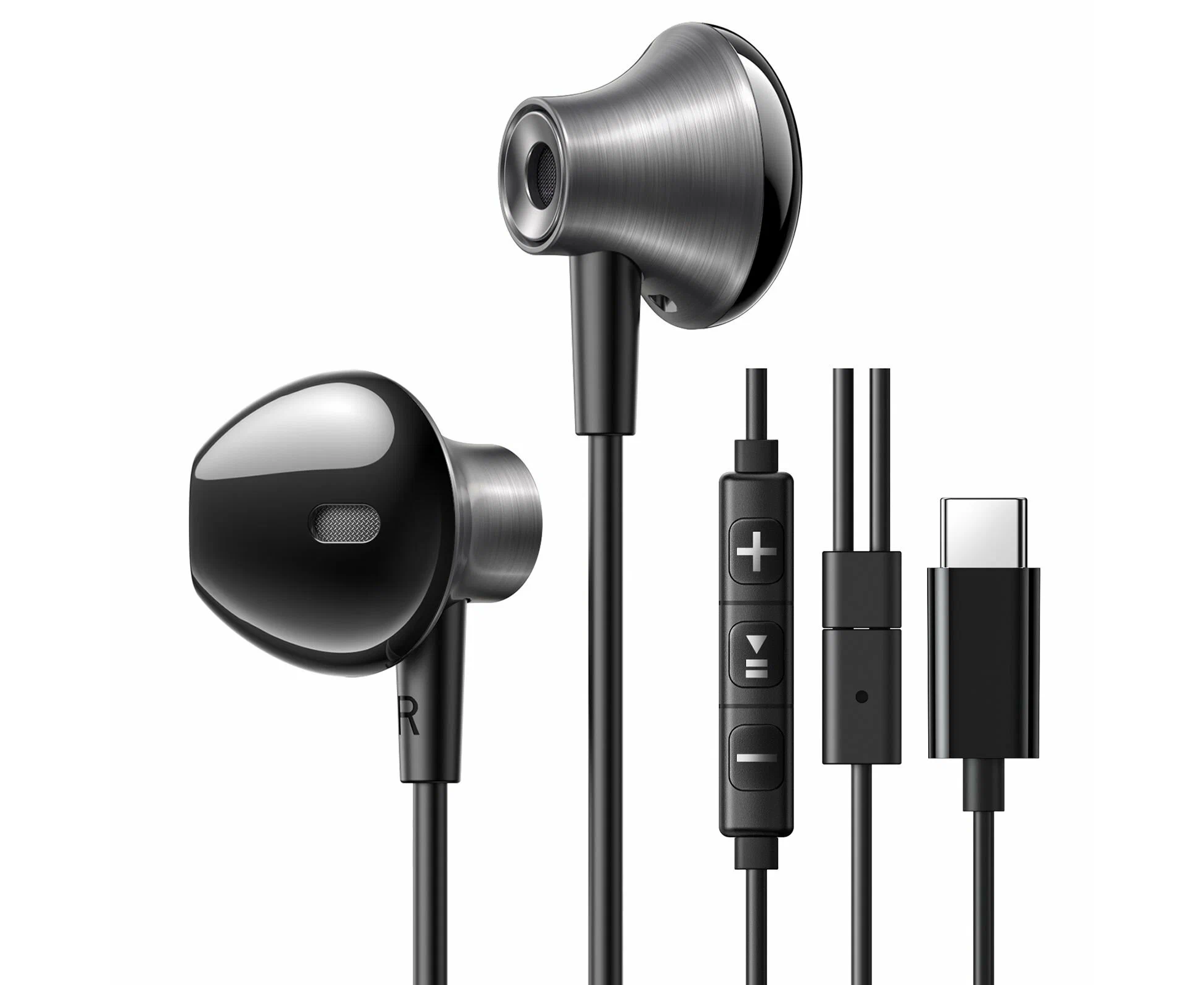 Наушники UGREEN EP106 (35756) Wired Earphones Type-C Black