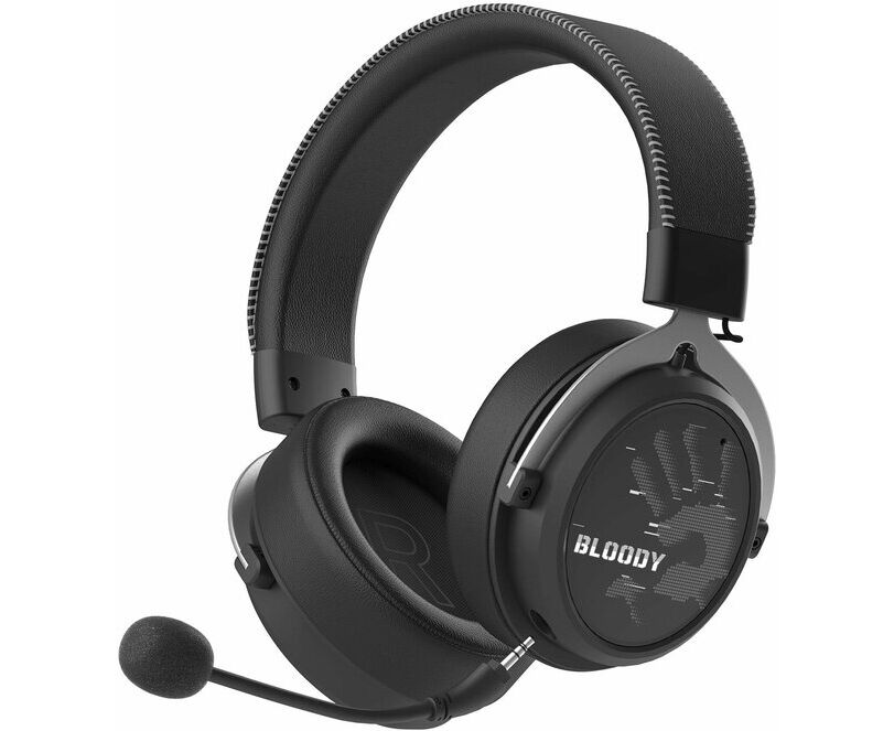 Наушники игровые с микрофоном A4 TECH Bloody MR590 Sports 1.5м мониторные BT/Radio/3.5mm оголовье (черный)