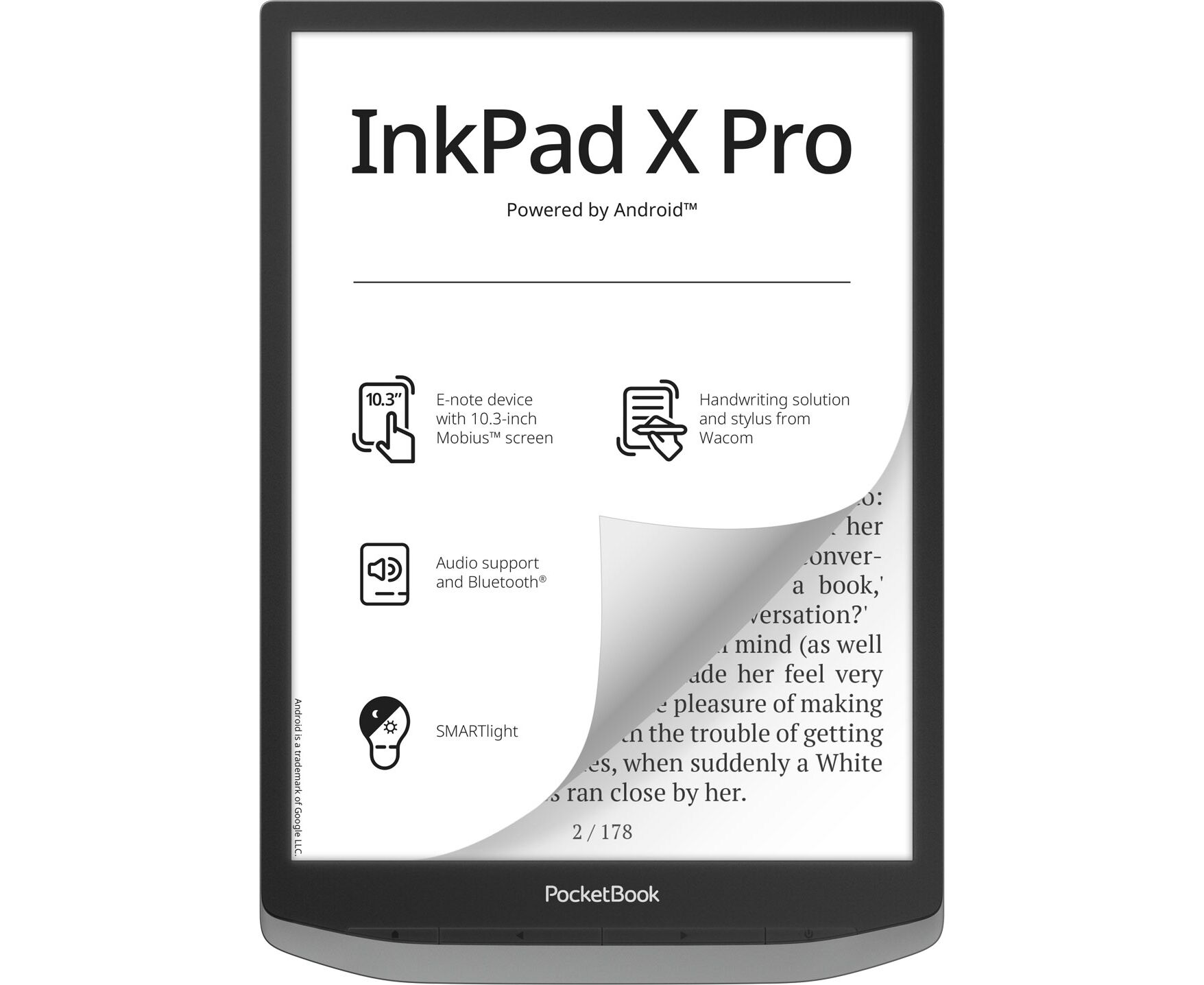 Электронная книга Pocket Book Inc Pad X Pro (PB1040 D-M-WW) Mist Grey