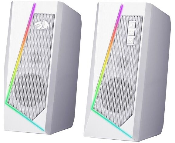 Акустическая система 2.0 Redragon Anvil белый,5 Вт,RGB,USB+3.5мм 71775