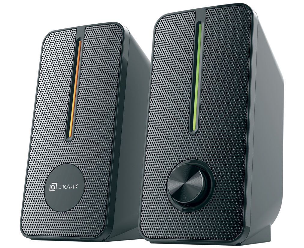 Колонки OKLICK OK-120 2.0 черный 8 Вт
