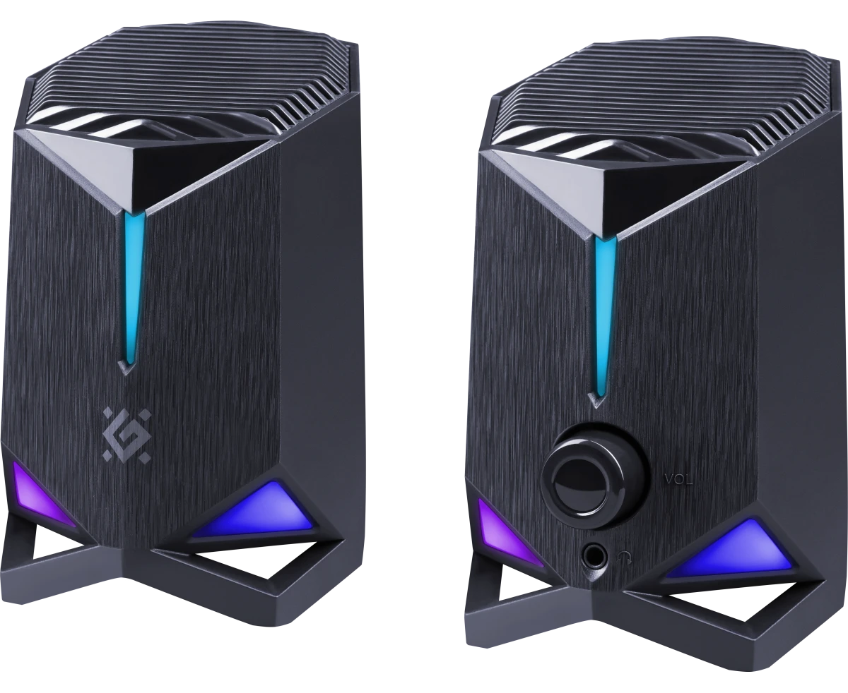 Акустическая 2.0 система DEFENDER Rocket 6 Вт, подсветка, питание от USB (65094)