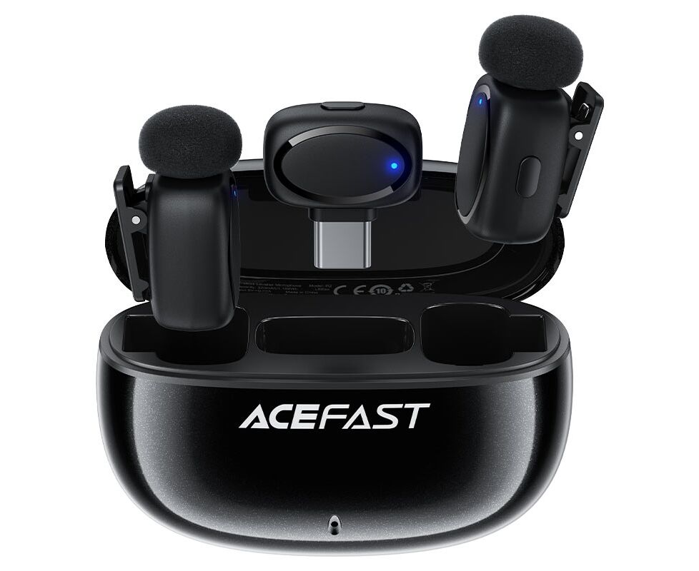 Микрофон ACEFAST R2 wireless lavalier microphones Black