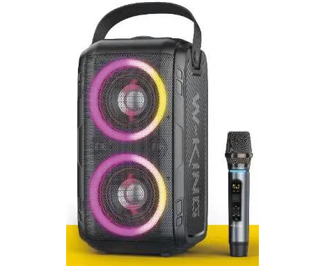Портативная колонка W-King T9 (One mic) (черный)