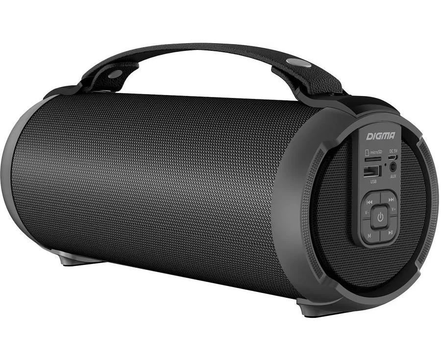Колонка портативная Digma D-PS1520 черный/черный