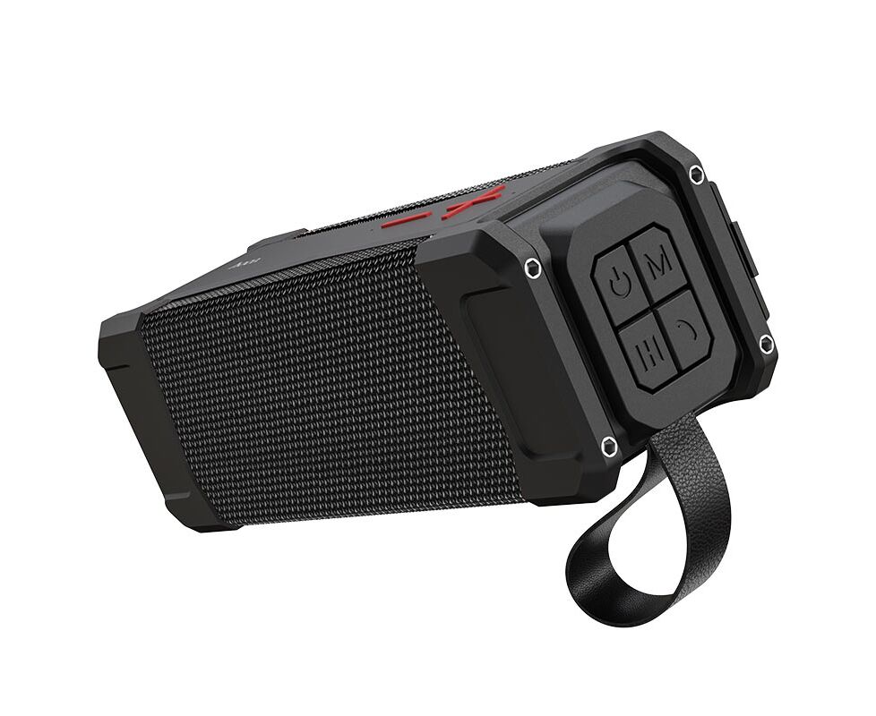 Колонка портативная HOCO HC6, MAGIC, пластик, Bluetooth, водонепроницаемая, FM, TF, AUX, TWS, цвет: чёрный