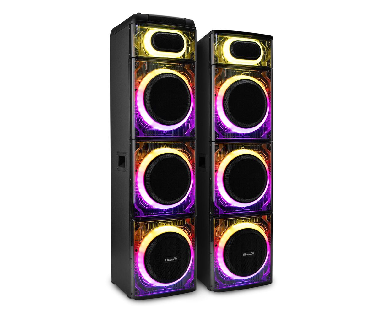Портативная акустика ELTRONIC 20-25 SKILLETS BOX 7500 динамик 6шт/10" комплект 2 колонки