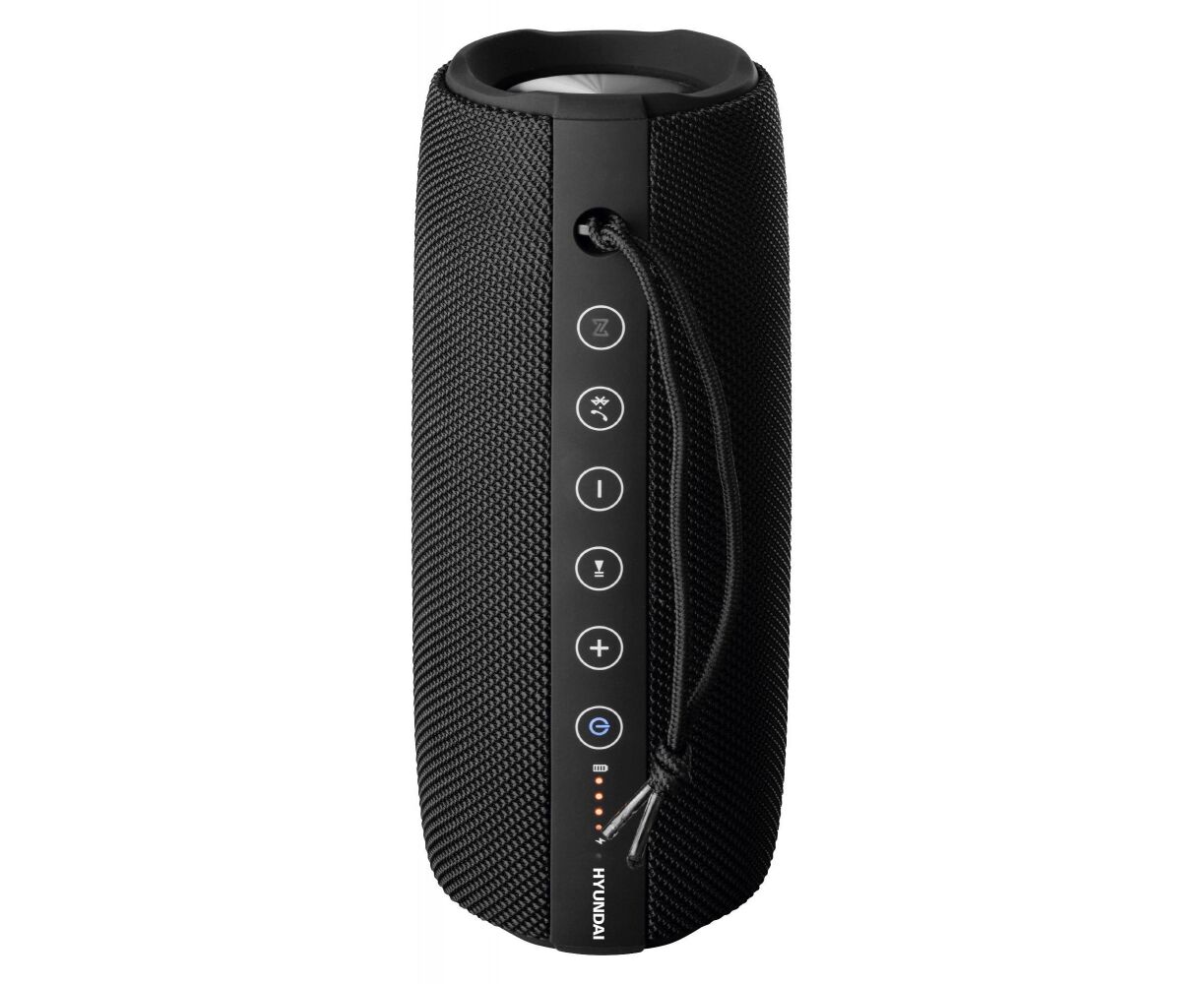 Портативная колонка Hyundai H-PAC340 черный 20 W 1.0 BT/3.5 Jack/USB 10м