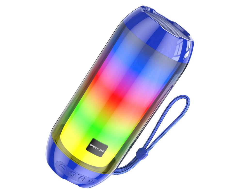 Портативная колонка BOROFONE BR25 Crazy sound colorful luminous BT speaker (синий)