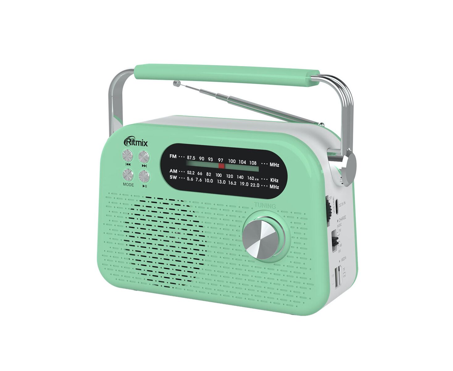 Радиоприёмник портативный RITMIX RPR-045 Mint