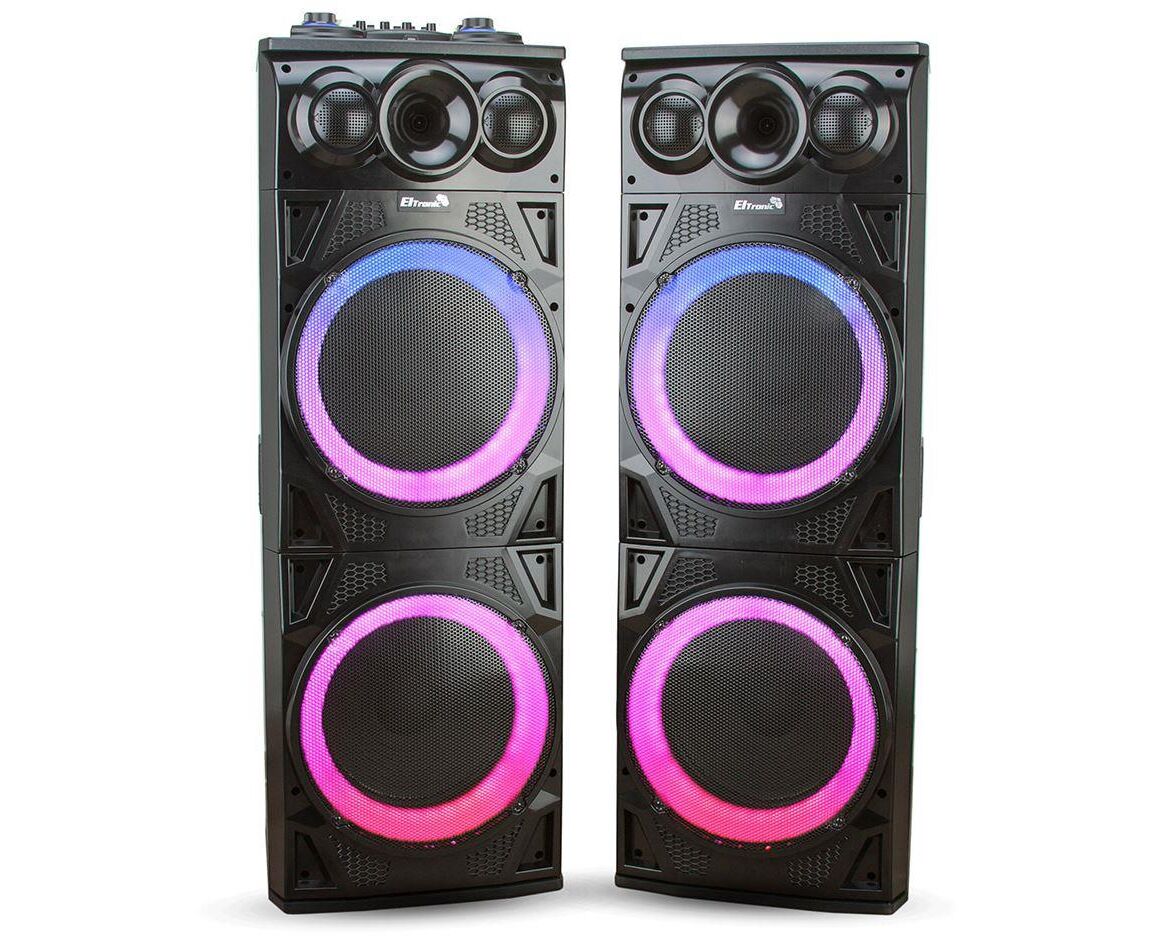 Портативная акустика ELTRONIC 30-20 Crazy Box черный (2 колонки правая и левая)
