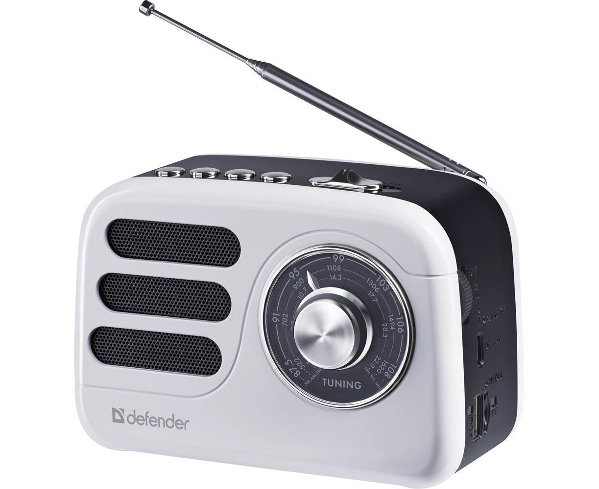 Радиоприёмник DEFENDER Signal 5 Вт FM/AM/SW/BT/USB/TF/1200м Ач (65089)