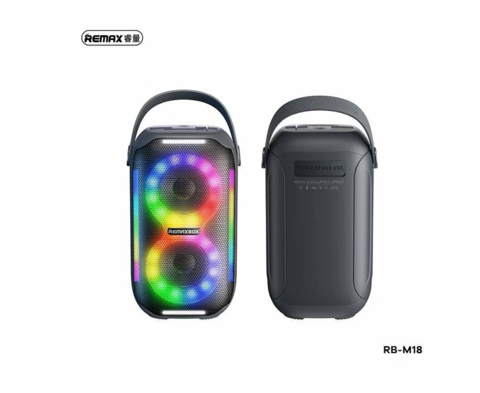 Портативная акустика REMAX Yunmer Series 20 W Party Light Portable Wireless Speaker RB-M18 (черный)