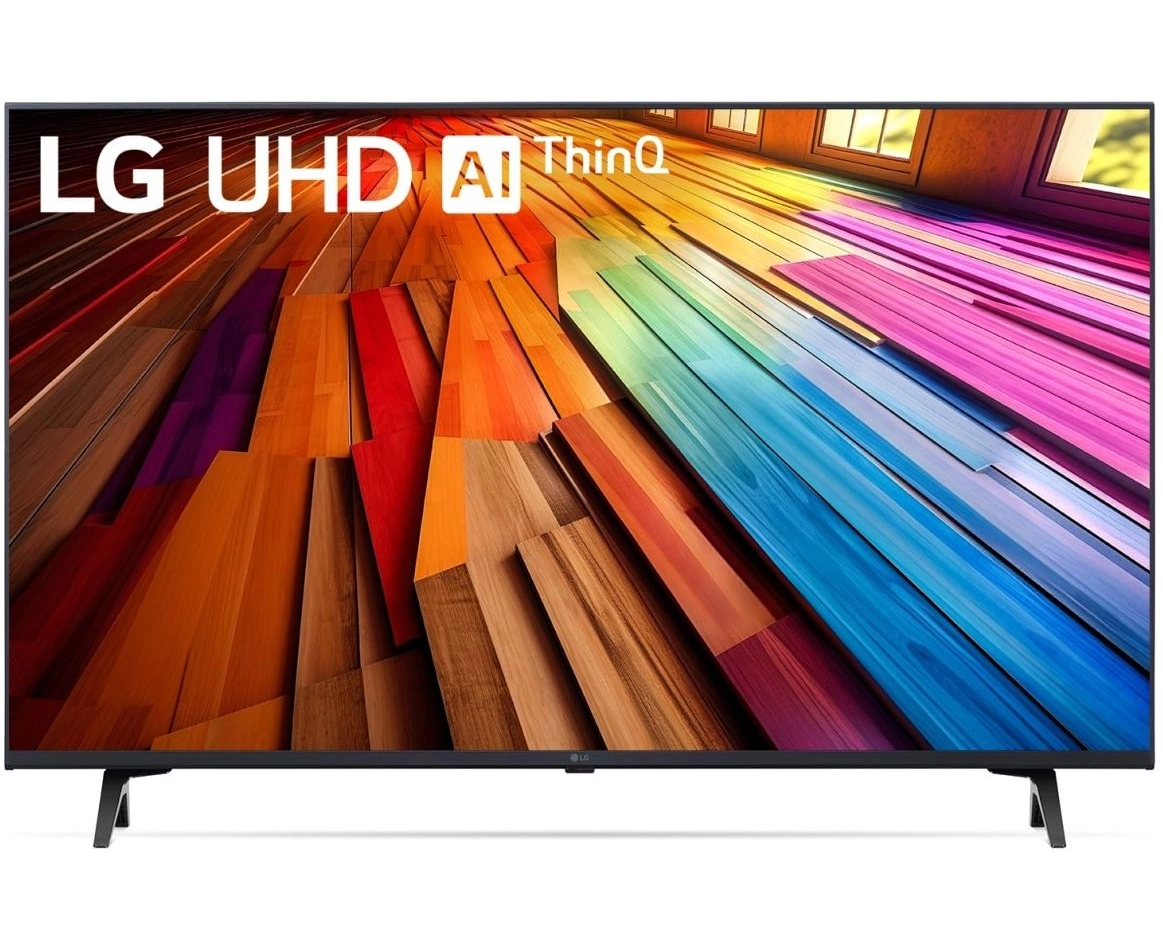 43" Телевизор LG 43 UT80006 LA.ARUB черный 3840x2160, 4 K Ultra HD, 60 Гц, Wi-Fi, Smart TV, Web Os