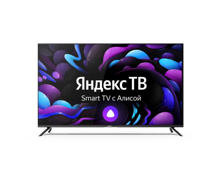 65" Телевизор Centek CT-8565 черный 3840x2160, 4 K Ultra HD, 60 Гц, Wi-Fi, Smart TV, Яндекс.ТВ