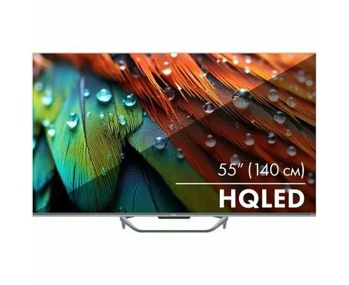 55" Телевизор Haier Smart TV S4 серебристый 3840x2160, 4 K Ultra HD, 60 Гц, Wi-Fi, Smart TV, Android TV