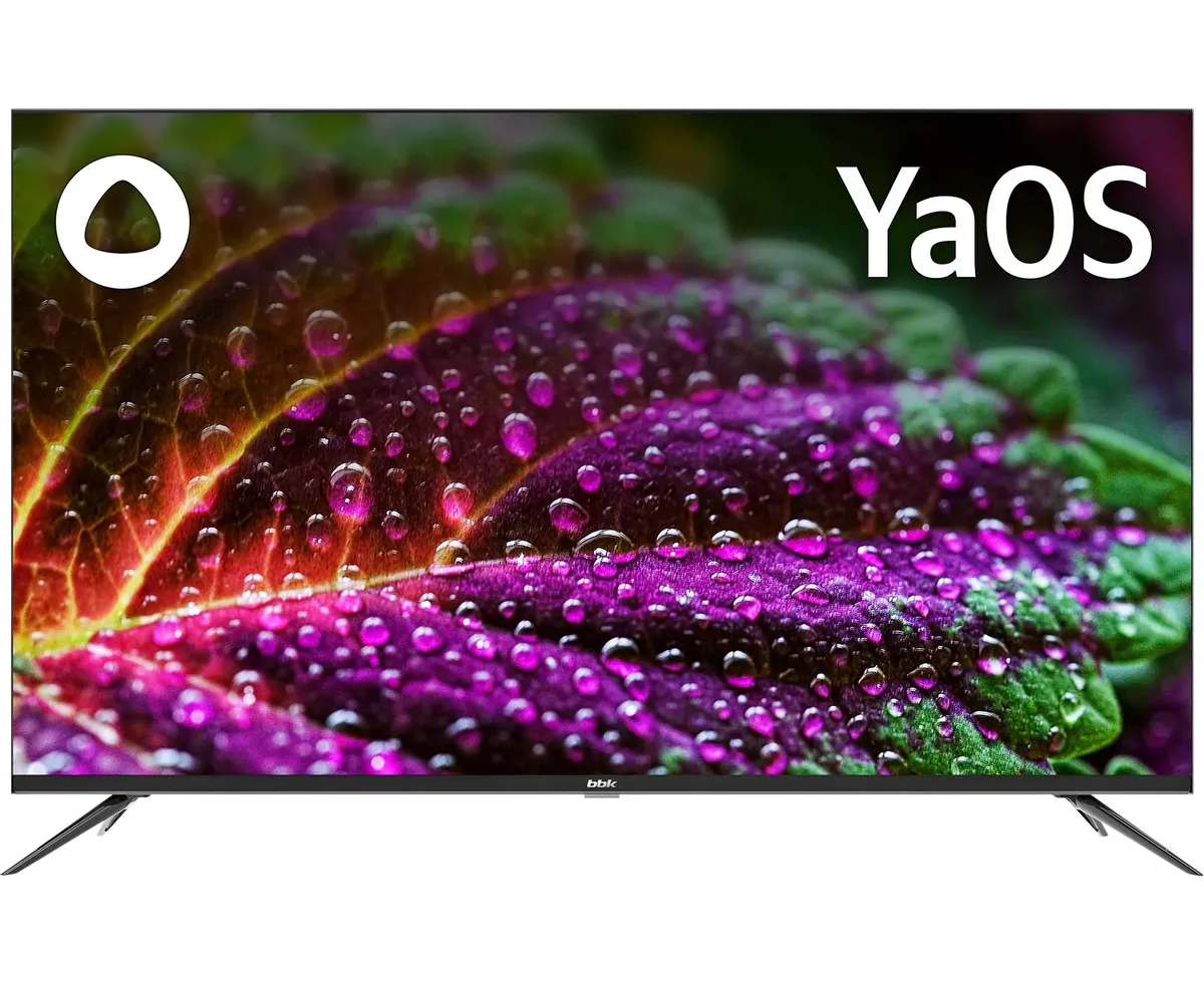 50" Телевизор BBK 50 LED-9212/UTS2 C черный 3840x2160, 4 K Ultra HD, 60 Гц, Wi-Fi, Smart TV, Яндекс ТВ