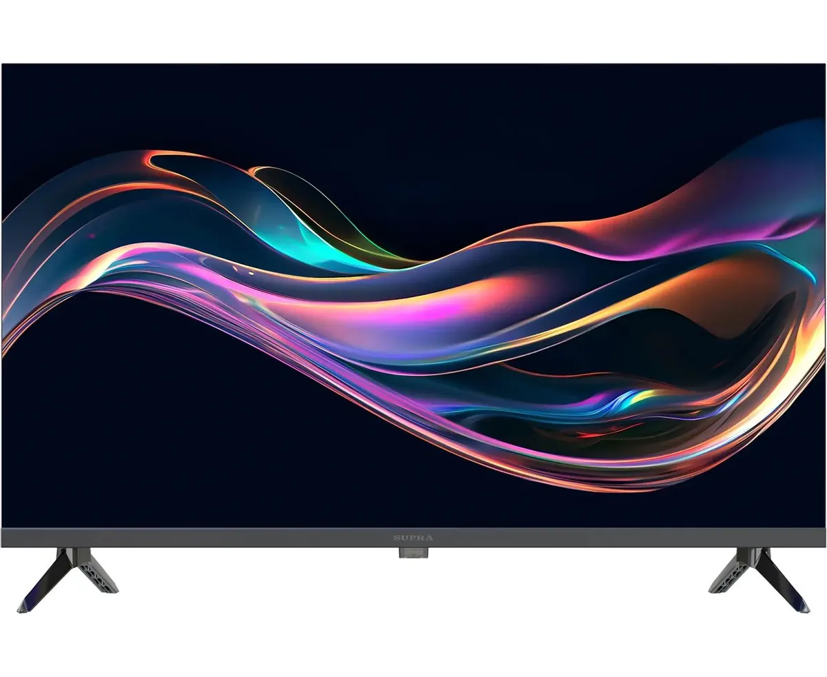 32" Телевизор Supra STV-LC32 ST0080 W черный 1366x768, HD, 60 Гц, Wi-Fi, Smart TV, Android TV