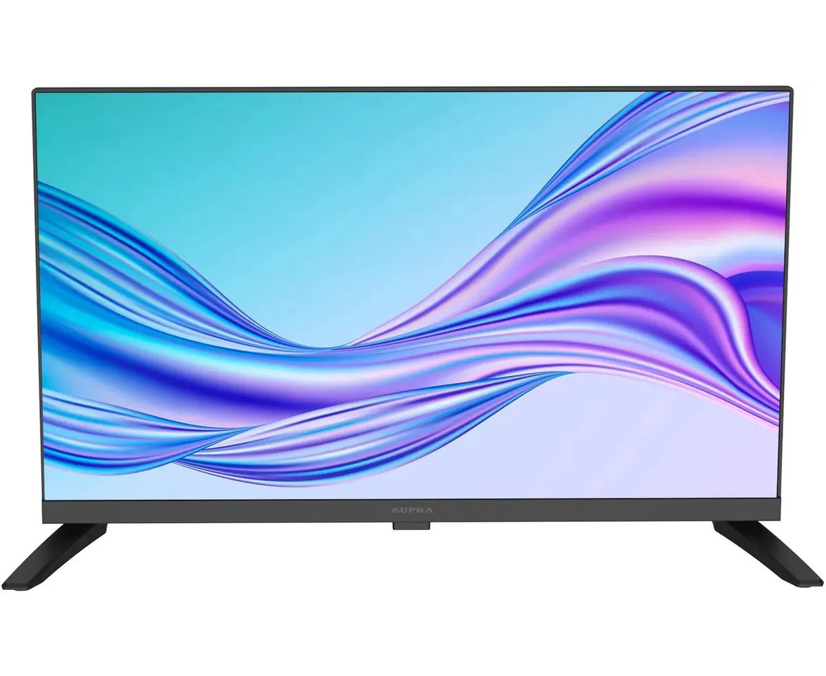 24" Телевизор Supra STV-LC24 ST0080 W черный 1366x768, HD, 60 Гц, Wi-Fi, Smart TV, Android TV