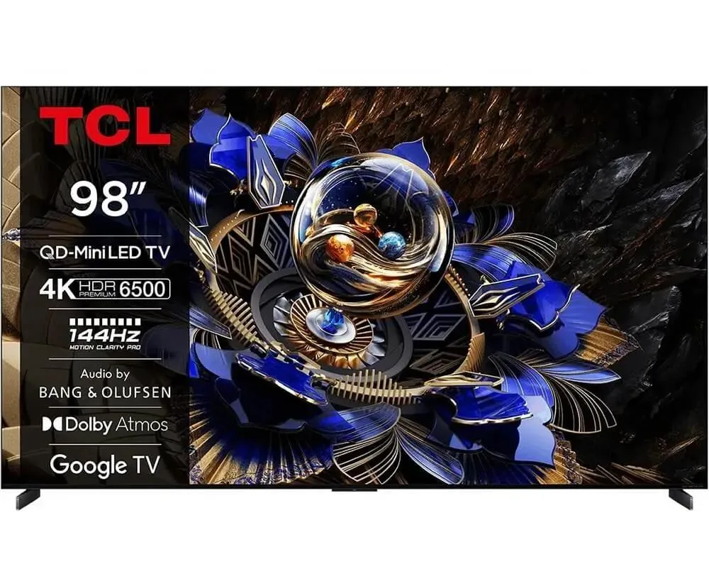 98" Телевизор TCL 98 X11 K черный Mini LED 3840x2160, 4 K Ultra HD, 144 Гц, Wi-Fi, Smart TV, Google TV