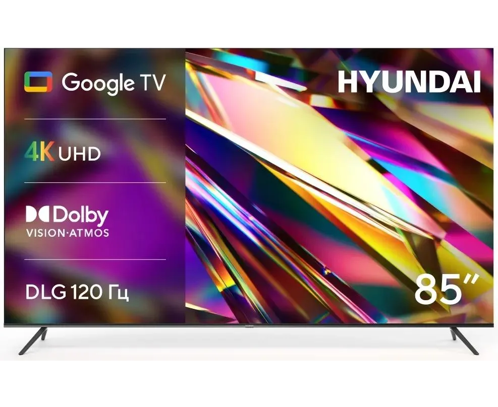 Телевизор Hyundai H-LED85 BU7011 черный/черный