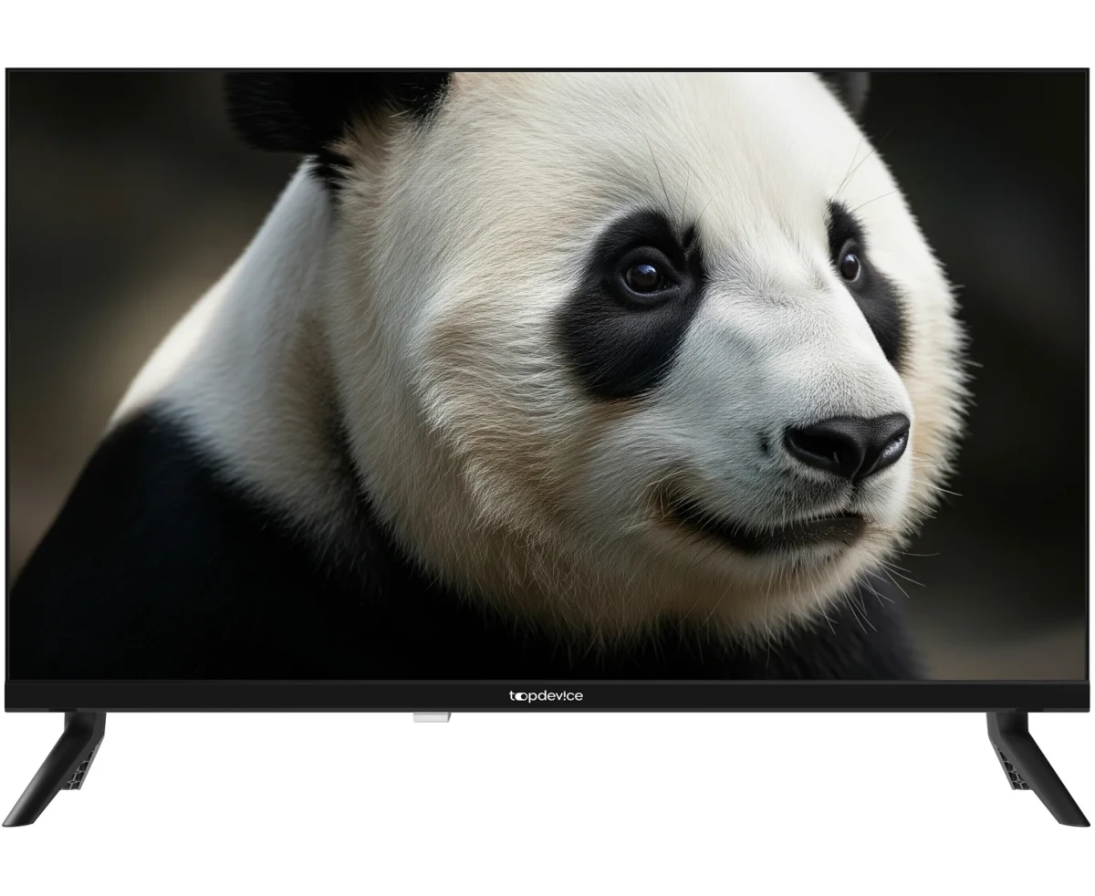 24" Телевизор Top Device TDWC24 BH4260 V черный 1366x768, HD, 60 Гц, Wi-Fi, Smart TV, Салют ТВ