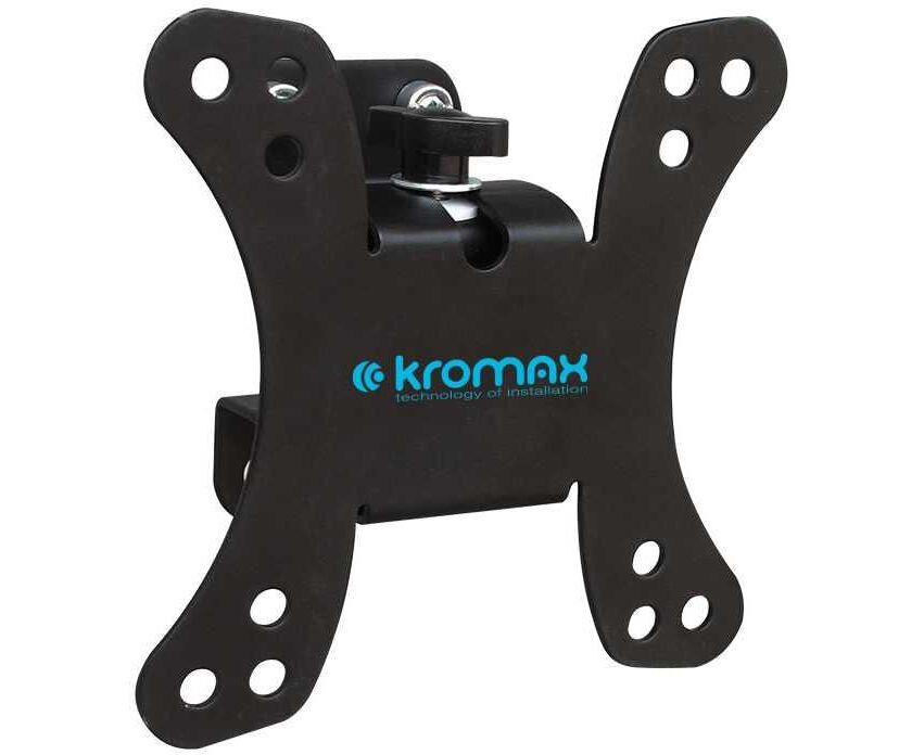 15"-32" Кронштейн Kromax GALACTIC-10 Наклонно-поворотный черный макс.20кг VESA 100x100 мм.