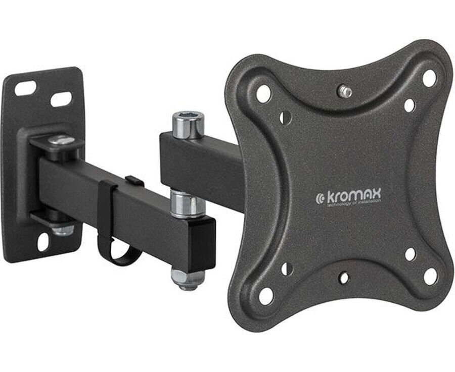 Кронштейн Kromax CORBEL-3 black, 10 шт/уп. Кр. стал. наст. для TV 10"-34", max 25 кг, 5 ст св., нак. +5°-12°,