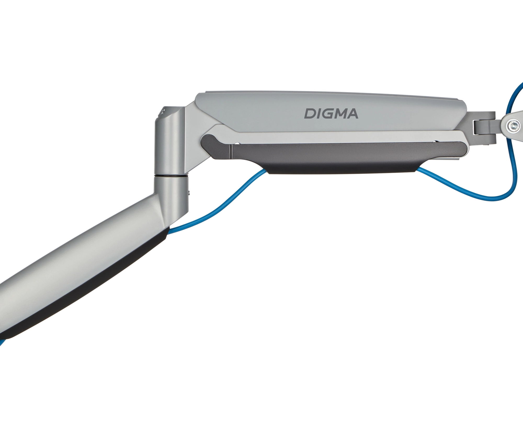 Кронштейн для мониторов ЖК Digma D-MM302 D серый 17"-35" макс.9кг крепление к столешнице поворот и наклон