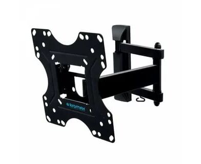 20"-43" Кронштейн Kromax OPTIMA-214 black Наклонно-поворотный max 30 кг. 5 ст св., нак. +5° -12°, пов. 180°, от ст. 60-410 мм., max VESA 200x200 мм