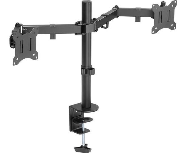 Кронштейн Sonnen Static 455943 для двух мониторов настольный VESA 75х 75, 100х 100, 17"-32", до 16кг