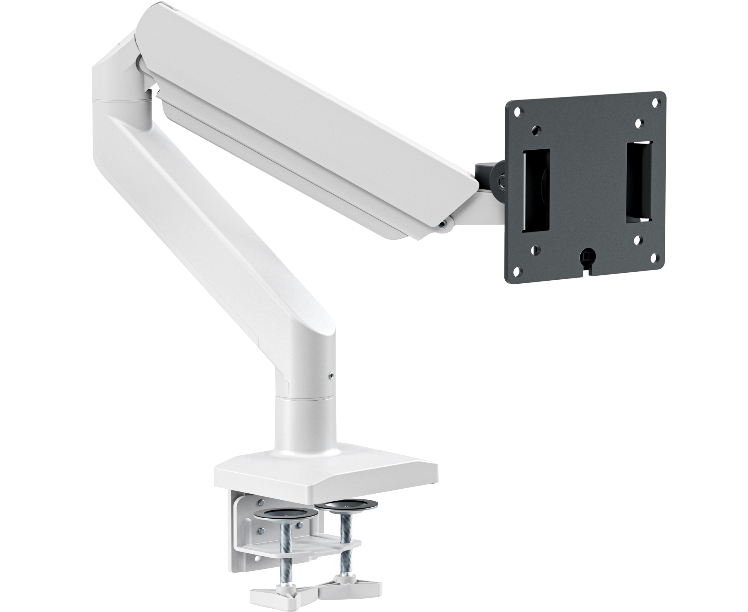 Кронштейн ONKRON G110-BW чёрно-белый (держатель) для монитора 13"-55" дюймов настольный,макс.нагрузка 25кг,VESA: 75x75, 100x100мм