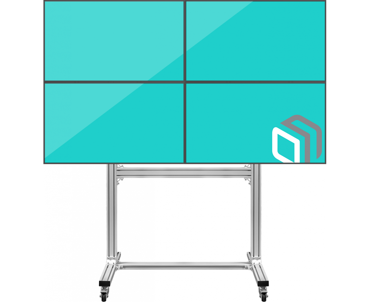 Подставка для телевизора Onkron FSPRO2 L-22 черный 40"-55" макс.200кг напольный мобильный