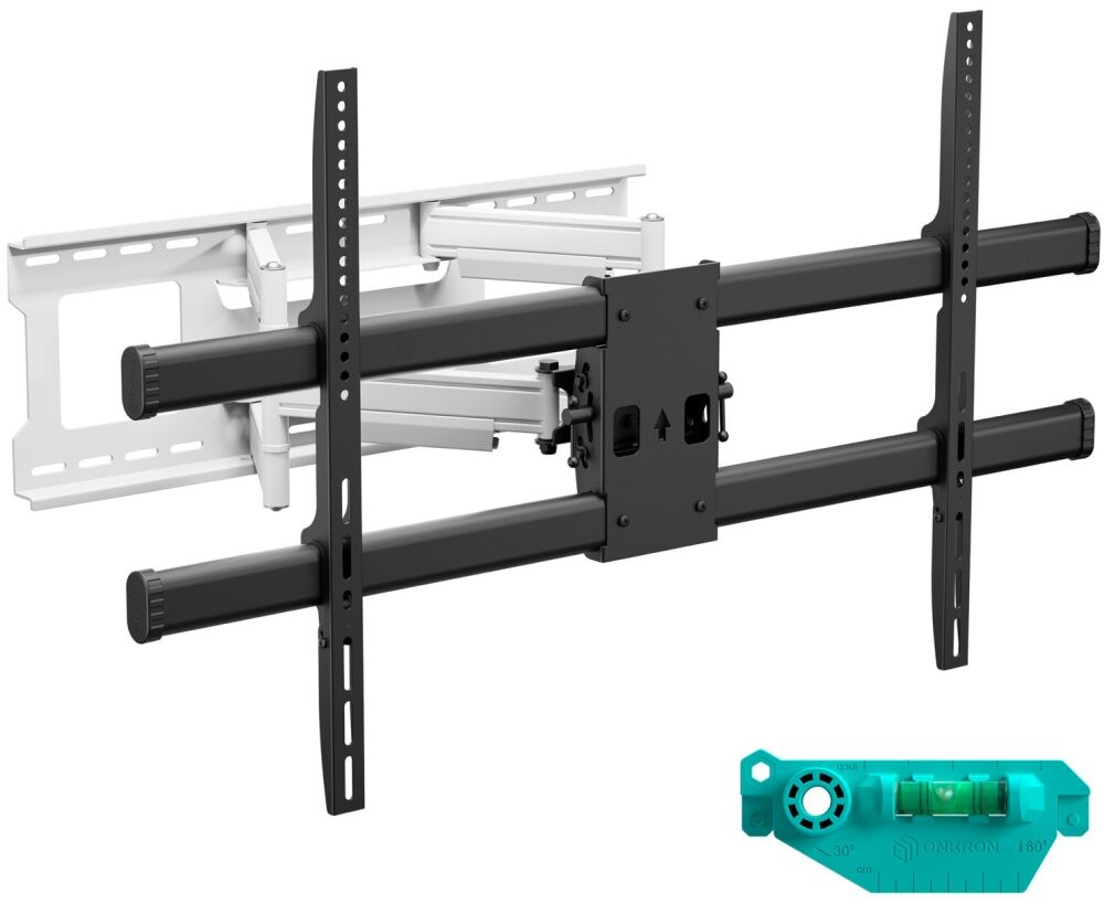 Кронштейн ONKRON M10-BW чёрно-белый Для экранов с диагональю 42"-120" наклонно-поворотный, макс. нагрузка 100кг