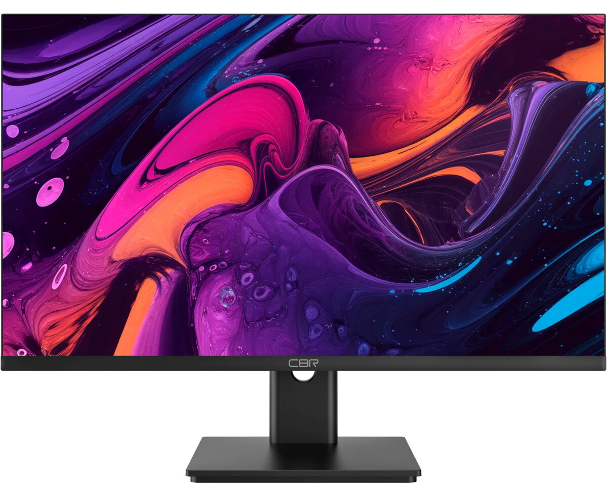 Монитор CBR LCD-MF2404-OPC, IPS, FHD 1920x1080, 100 Гц, 1*VGA/1*HDMI, внутренний БП, черный, кабель HDMI 1.5м