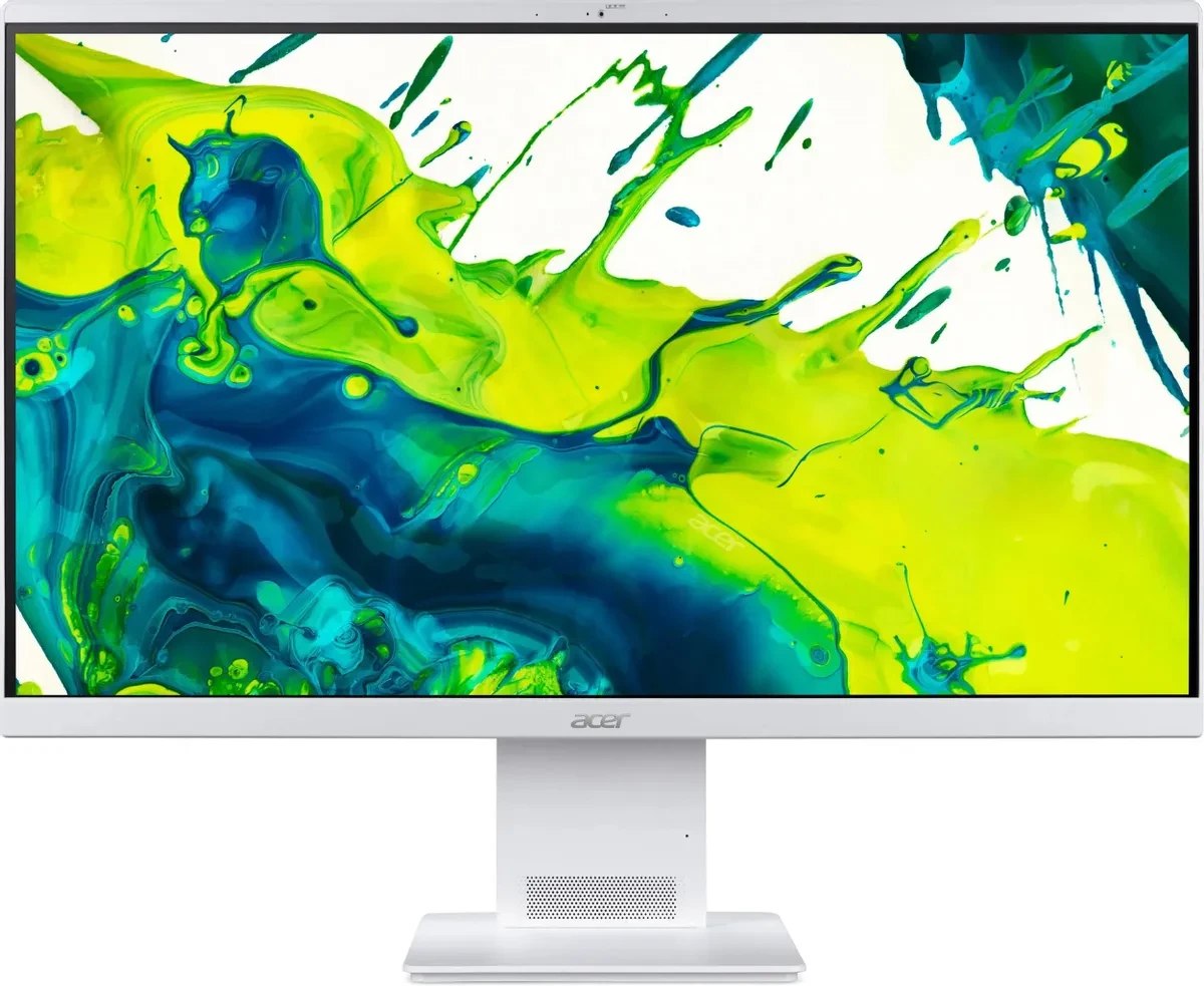 Моноблок Acer Aspire S27 B-UGMTL-U (DQ.BSECD.004) Full HD Core Ultra 7 155 U (1.7) 16/512 Gb Arc graphics Eshell Gbit Eth Wi Fi BT 90 W клав/мышь Cam белый