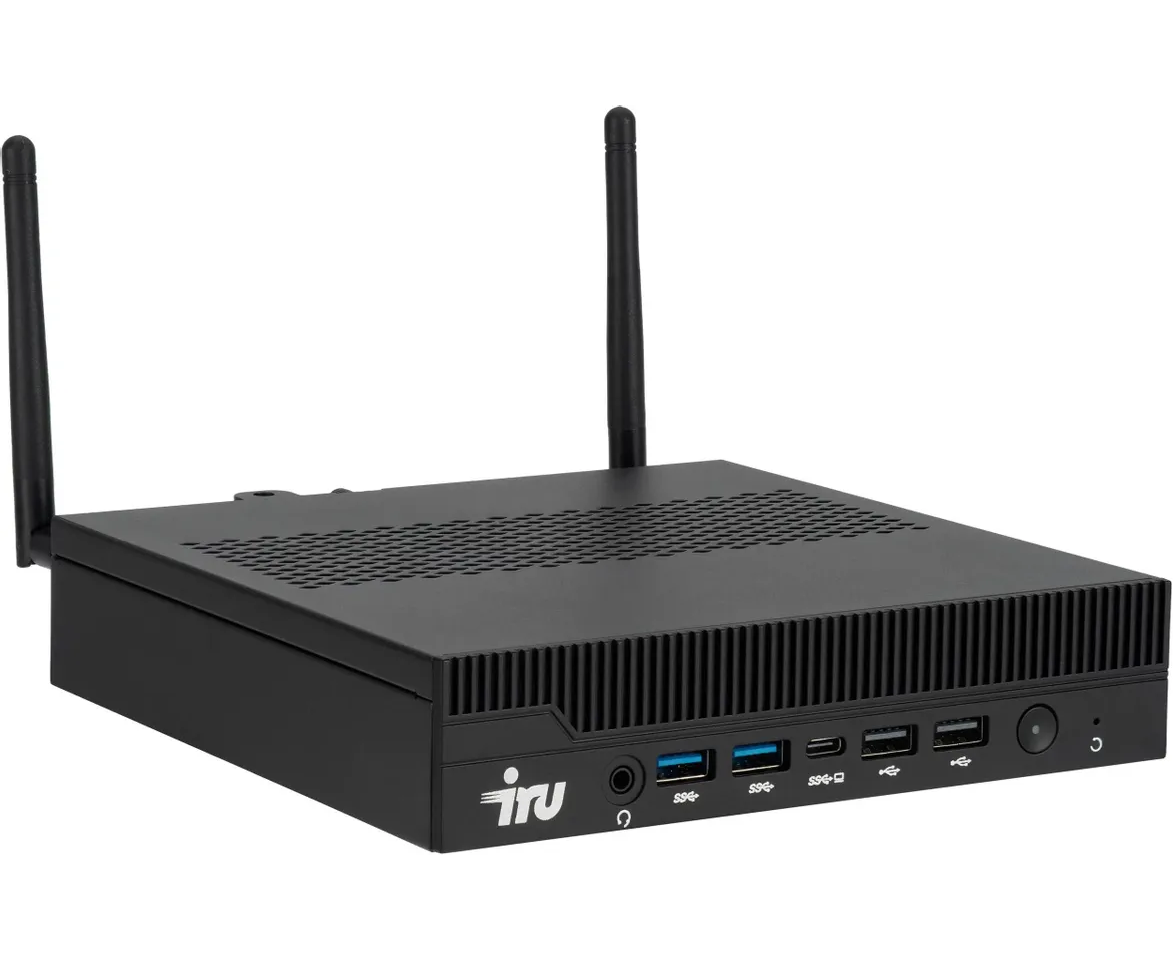 Неттоп IRU Tactio 310 H6 ITF (2176177) i3 14100 (3.5) 8 Gb SSD256 Gb UHDG 730 Windows 11 Pro Gbit Eth Wi Fi BT 120 W черный (RUS)