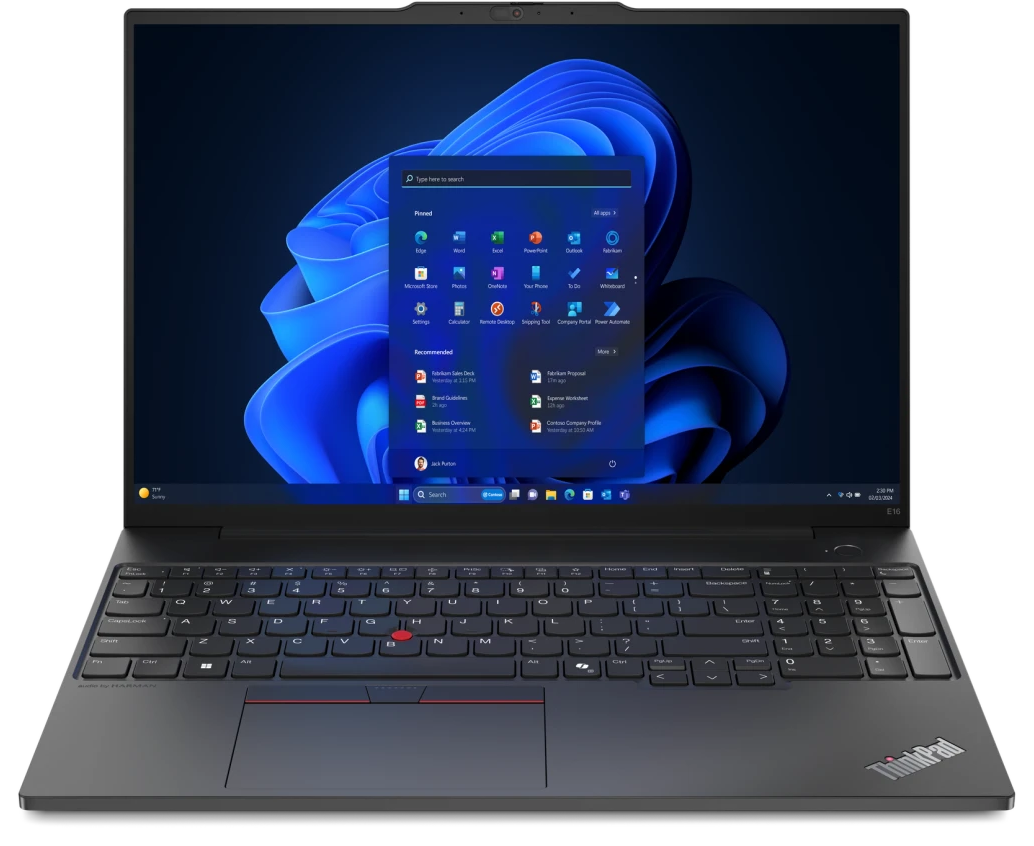 Ноутбук Lenovo Think Pad E16 G2 (21 M6 S1 F000/32 G) 16", 2025, IPS, AMD Ryzen 7 7735 U 2.7 ГГц, 8 ядер, 32 ГБ DDR5, 512 ГБ SSD, AMD Radeon 680 M, без ОС