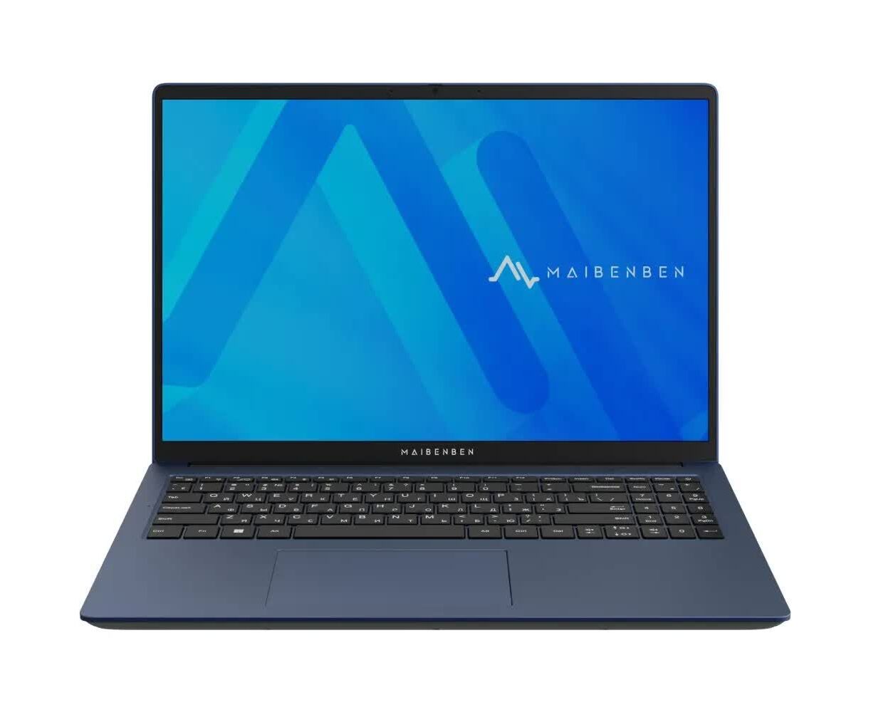 Ноутбук Maibenben M647 (M6471 SB0 LURE3) 16" FHD IPS, AMD R7-4800 H, 8 Gb, 512 Gb SSD, Linux, синий (мышка + коврик)