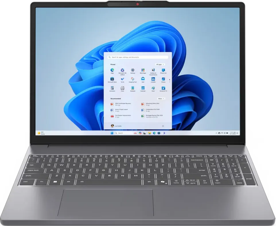 Ноутбук Lenovo Idea Pad Slim 3 15 IRH10 (83 K100 YTFU) 15.3" WUXGA 1920x1200/Intel Core i7 13620 H/16 Gb/512 Gb SSD/Intel UHD Graphics/No OS/серый/1.59 кг