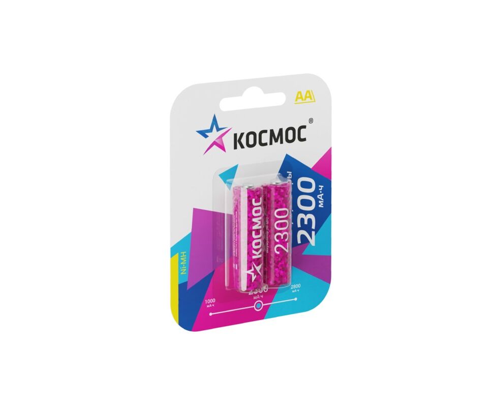 Аккумулятор КОСМОС R6 (2300 m Ah) BL2 (2/24/288)