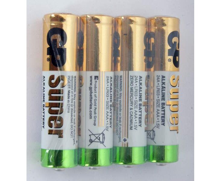 Батарея GP 24 ARS-2 SB4 AAA, 1.5 V 4шт