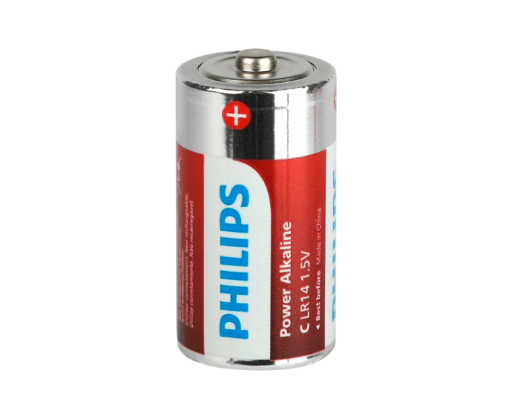 Батарейка C Philips LR14-2 BL Power (Б0062687) 1.5 B, (2/24/48/5760)