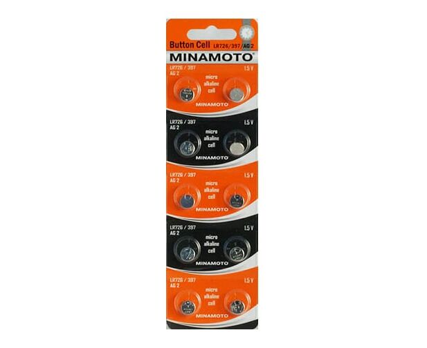 Батарейка MINAMOTO AG2 LR726/10 BL