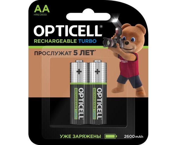 Аккумулятор OPTICELL Turbo HR6 BL2 (2600 m Ah) 6080001 (2/20)