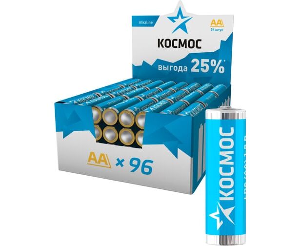 Батарейка КОСМОС LR6 SR4 96 Box (KOCLR6-96 BOX) (б/б) (96/384)
